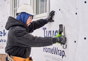 tyvek can save nwi homeowners from high bills from NIPSCO through energy loss reduction and preventing drafts while improving health to the homeowners.